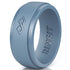 GIFT RING Men's Infinity Silicone Ring. Soft, Comfortable & Durable Wedding Band. US Design Patent